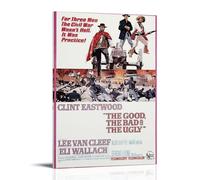 KNKncnv The Good The Bad And The Ugly Fan Art Poster Decorative Painting Canvas Wall Art Living Room Poster Bedroom Painting Wall Art Picture Print Modern Family Room Decor 16 x 24 Inches (40 x 60 cm)