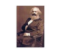 KNKncnv The Philosopher Karl Marx Poster Decorative Painting Canvas Wall Art Living Room Poster Bedroom Painting Wall Art Picture Print Modern Family Room Decor 08 x 12 Inches (20 x 30 cm)