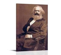 KNKncnv The Philosopher Karl Marx Poster Decorative Painting Canvas Wall Art Living Room Poster Bedroom Painting Wall Art Picture Print Modern Family Room Decor 16 x 24 Inches (40 x 60 cm)