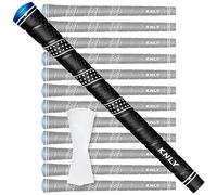 KNLY Wrap Golf Grips Set of 13- Triangular Concave Texture Control Technology, All-weather Performance Rubber Golf Club Grips, Standard/Midsize,13 Grips With 15 Tapes And 13 GripsWith All Repair Kits