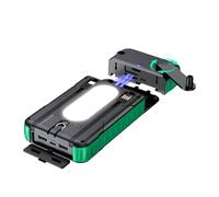 KNMDXD Power Bank Solar Waterproof Survival Equipment with Manual Crank for Smartphone, External Solar External Battery with Crank - for Camera Tablet Hiking Travel