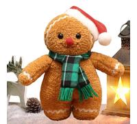 KNMDXD Stuffed Gingerbread Man Soft Cute Comfort Christmas Throw Pillows