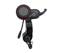 Knnuey 1 Piece Throttle LCD Display Meter with Key Switch Lock Speed Adjustable Accelerator Plastic 6 Pin Electric Scooter Dashboard for NJAX-T