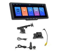 Knnuey 10.26Inch Car Touch Screen with Button Wireless CarPlay Android Auto Car Portable Radio Bluetooth MP5 the Host