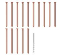 Knnuey 15Pcs Copper Nails for Killing Trees Stump Root, 3.14 Inch Long Pure Copper Nails with Drill, Stump Removal Spikes