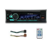 Knnuey 1Set Car Bluetooth MP3 Player Multifunction Plug-in U Disk Car Radio with Multi-Color Function for Car
