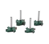 Knnuey 4PCS CNC Spoilboard Surfacing Router Bits 1/4 Inch Slab Carbide Flattening Router Bit Kit Rabbet Slot Cutter