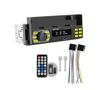 Knnuey Bluetooth Car MP3 Player APP Remote Multimedia Player Black Plastic+Metal with Phone Holder Locating Car TF Card