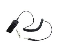 KnnX 28117 | Adjustable Anti-Static Wrist Strap | Grounding Wire with Crocodile Clip | Prevents Static Electricity and Electrostatic Discharge ESD | Protects electronic components in PCs, Laptops, Tvs