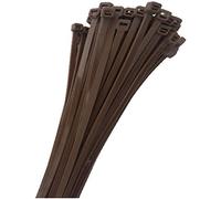 KnnX 28227 - Brown Cable Ties - 200mm x 4.8mm - Pack of 50 - Tensile Strength 22.43kg