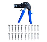 KnnX 28665 | Wall Anchor Setting Tool with 20 M4 x 38mm Fixings | Rapid Installation of M3 M4 M5 M6 Plasterboard Cavity Anchors