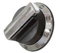 Knob Aga Rangemaster Black Chrome Control Switch Dial Genuine Part