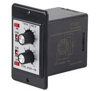 Knob Control Time Switch Relay, Twin Timer Relay AC110v, 3seconds to 30minutes Settings - Precise Timing, Durable Construction, Ideal for Bathroom Fan Timer Switch Light