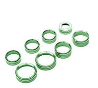 Knob Cover Compatible with Air Condition and Volume Control Button Trim Compatible with Silverado Sierra 2014 2015 2016 2017 2018 Models(Green)