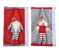 Knob Covers Decorative Christmas | 2X Cute Fridge Door Christmas Gnomes,Holiday Cabinet Knob Covers, Christmas Fridge Decor, Kitchen Knob Covers for