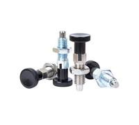 Knob Plunger, Telescopic Spring Indexing Pin Knob Plunger Reset Self-Locking 6mm Head M6 M8 M10 M12(M10)