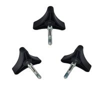 Knob Replacement Part Universal for Rolling Walker Rollator, Foldable Rollator Walker, Hand propelled Walker etc, Aluminum 3 Point Knob, General Parts of Rollator Walker Accessories Medical Equipment