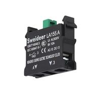 Knob Switch 22mm 1NO/2NO/1NO1NC 2/3 Position Self Locking Momentary Button Start Stop Waterproof Push Button Rotary Switch 10A(NO Base,2NO,3 Position Self-lock)