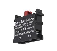 Knob Switch 22mm 1NO/2NO/1NO1NC 2/3 Position Self Locking Momentary Button Start Stop Waterproof Push Button Rotary Switch 10A(NC Base,1NO,2 Position Momentary)