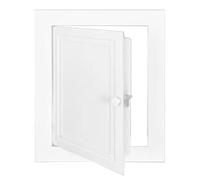 Knob Type Access Door Panel Drywall - Aluminum Electrical Plumbing Service Cover Plate, Ceiling Wall Mount Inspection Hatch, Fuse Box Cover Cabinet, White(12x24in/30x61cm)