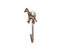 Knober Animal Wall Hooks - Sturdy Animal Head Hooks for Wall & Curtain - Vintage Look - Versatile as Coat Hooks or Curtain Holders - Giraffe