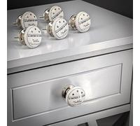 Knober La Boutique de Fleurs Paris Furniture Knobs Set of 6 Vintage Ceramic Diameter 4 cm