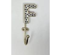 Knobs By Blossom Alphabet Ceramic Hooks (F)