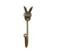 Knobs By Blossom Vintage Antique Brass Iron Wall Hooks Tie Backs Bronze Handmade Metal Animal Hook (10. Hare)