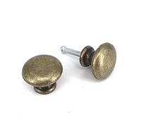 Knobs for Chest of Drawers Children 10Pcs Antique Brass 25Mm Mushroom Type Metal Handle Pull Knobs for Cabinets Cupboards Furniture Doors and Drawers in Kitchens Bedroom
