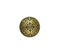 Knobs N Knockers Set of 6 Brass Pull Knobs for Cupboards, Chests, Furniture, Drawer Handles | Pulls Handle for Kitchen Cabinets Home Interior Decor (Black)