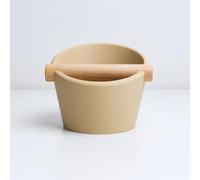 KNOCDIC Oval Coffee Knock Box, Knock Box Personalized, Unique Gift for Coffee Lovers (Matte Desert Tan, Large)