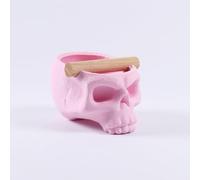 KNOCDIC The Skull Knock Box, Coffee Knock Box, Knock Box Personalized, Barista Knock Box (Matte Pink, Small)