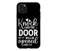Knock and the Door Will Be Opened LUKE 11:9 Faith Quote Case for iPhone 11 Pro Max