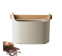 Knock Box - Coffee Ground Container Station | Dump Bin Accessory Home | Removable Rubber Rod Design, Shock Absorbent Non Slip Base, Compact Dishwasher Safe Tool
