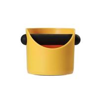 Knock Box Coffee Grounds Container Anti Slip Dump Bin Grind，Compatible For Delonghi，Compatible For Breville Bar Cafe(Yellow 450ml)
