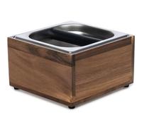 Knock Box Espresso - Coffee Knock Box and Tamp Station for Espresso Coffee Grounds Puck, Tamping Station Large Capacity Non-Slip Base Stainless Steel Dump Bin Barist Tools Quiet Design