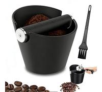 Knock Container for Portafilter Accessories, Knock Box Coffee Grounds Tee Container for Portafilter Silent, Minimalist with Non-Slip Mat - Portafilter Accessories for Coffee Lovers (New Model)