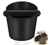 Knock Container for Portafilter Knock Box Filter Holder Accessories Coffee Grounds Knock Container for Portafilter Coffee Tee Container for Portafilter Coffee Knock Container Collection (Black)