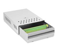 Royal Catering RCKM-26 Knock Drawer 5.7 L Stainless Steel Coffee Grounds Drawer Knock Box Coffee Knock Box (Knock Bar, 340 x 240 x 70 mm)