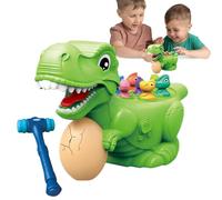 Knock Game, Writing Toy | Educational Interactive Dinosaur Toys with Sound and Light,Early Developmental Learning Toy with Small Dinosaur, Fun Game for