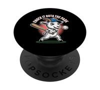 Knock It Outa The Park Baseball Goat Home Run PopSockets Adhesive PopGrip