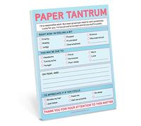 Knock Knock 1-Count Paper Tantrum Note Pad, Funny Office Notepads & Checklist Nifty Notes (Pastel), 4 x 5.25-inches
