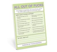 Knock Knock Nifty Note – All Out of Fucks – Pastel Version