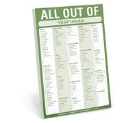 Knock Knock All Out Of Pad (Vegetarian) Shopping List Note Pad, 6 x 9-inches