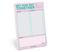 Knock Knock Get Your Shit Together Pad, To Do List Note Pad, 6 x 9-inches (Pastel Edition)