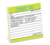 Knock Knock Hand Lettered Sticky Note Thank You: Hl Sticky Note