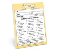 Knock Knock Humorous Apology Note Pad