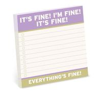 Knock Knock It’s Fine Large Sticky Notes (4x4in) (Knock Knock Sticky Notes)
