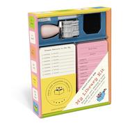 Knock Knock Kids My Library Kit: Run Your Own Library At Home! Incl. Card Catalog Checkout Cards, Bookplates, Date Stamp & Inkpad