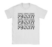 Knock Knock Knock Penny Mens T-Shirt Small White Big Bang Theory Funny Slogan Gift